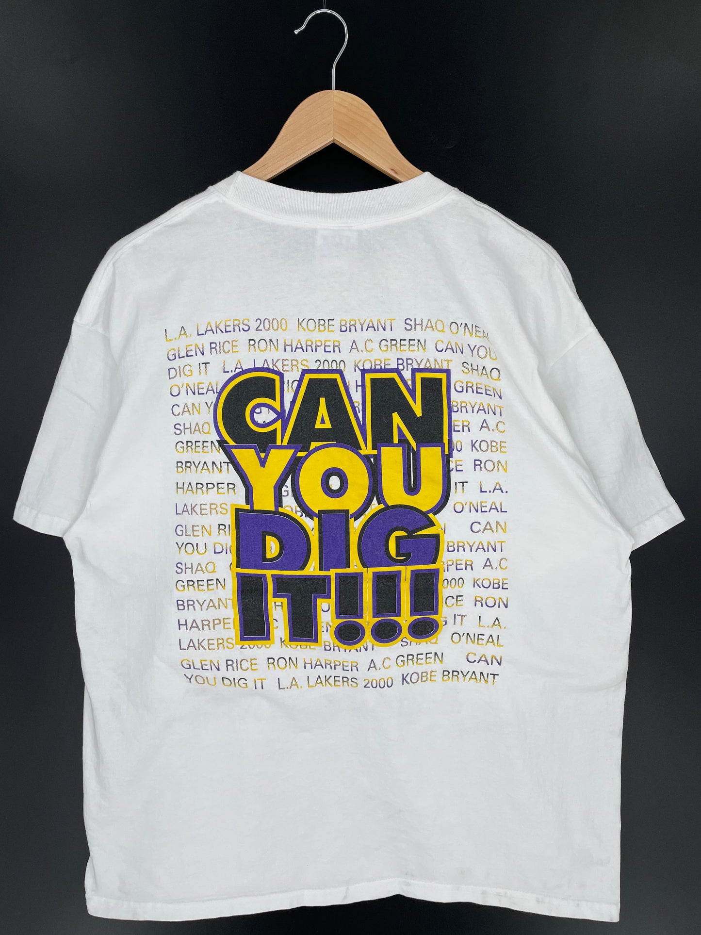 2000 LOS ANGELES LAKERS Size XL Vintage NBA T-shirt / A130