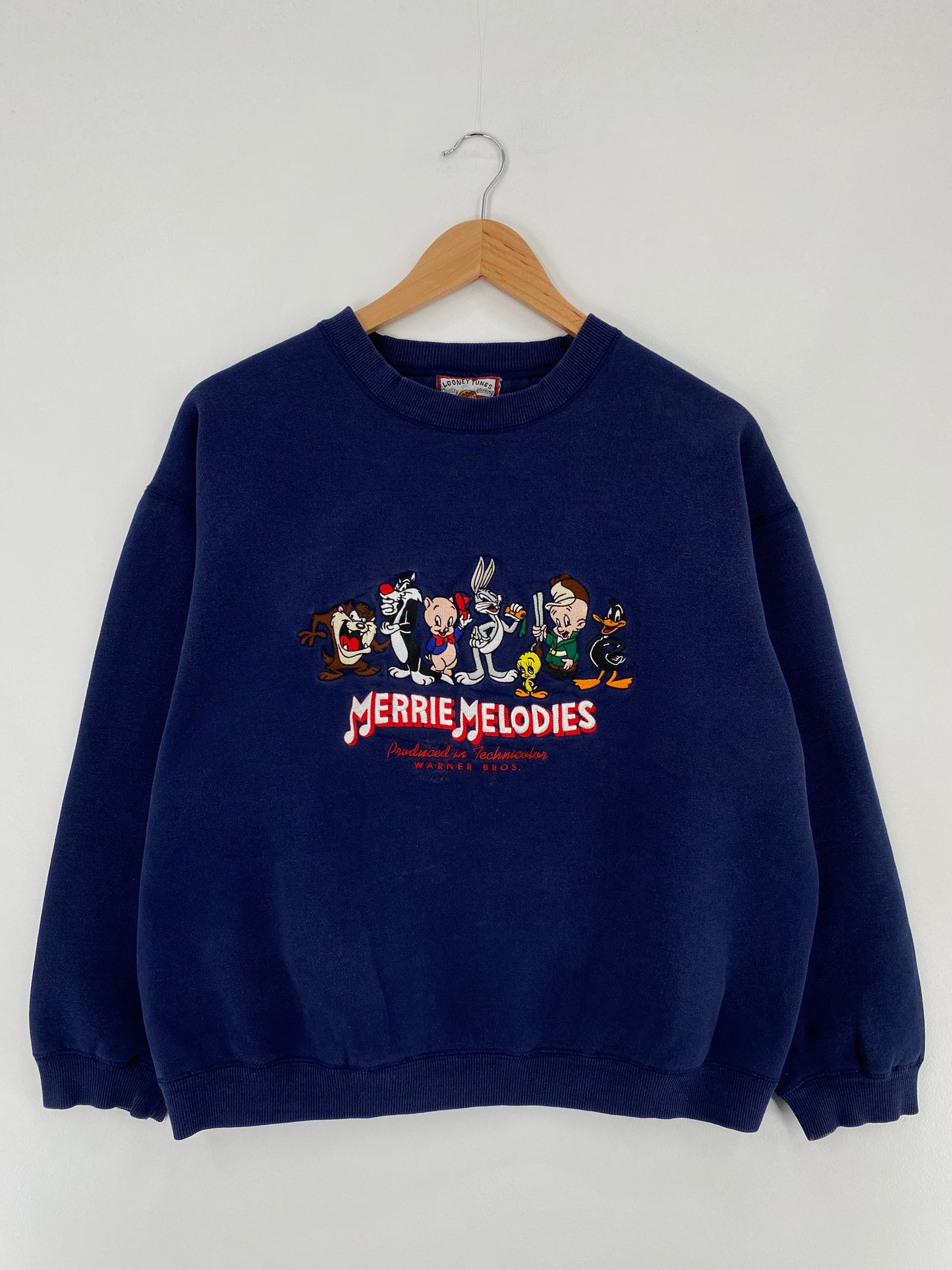 90's LOONEY TUNES Approx. Size M/L Vintage Sweat-Shirt / E305