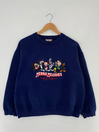 90's LOONEY TUNES Approx. Size M/L Vintage Sweat-Shirt / E305