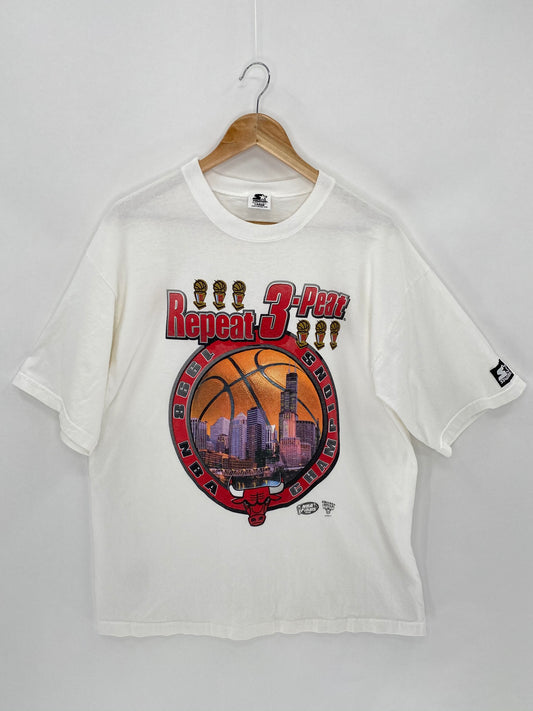 1998 Starter x Chicago Bulls Made in USASize L Vintage T-shirt   / 5974