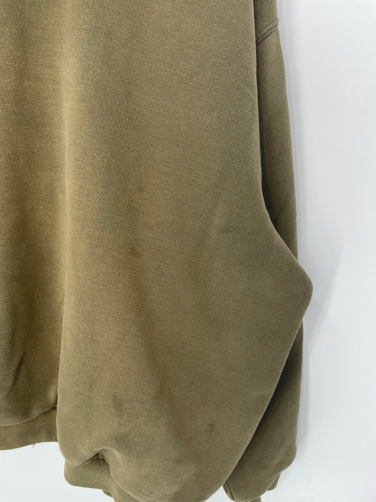 Vintage CARHARTT Size No Tag(Approx.XXL) Zip-up Hoodie Sweat-Shirt / E291