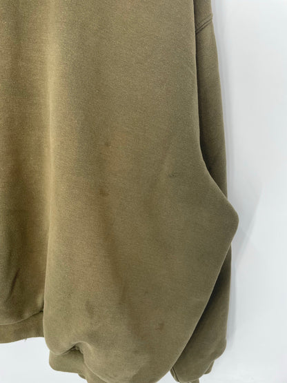 Vintage CARHARTT Size No Tag(Approx.XXL) Zip-up Hoodie Sweat-Shirt / E291