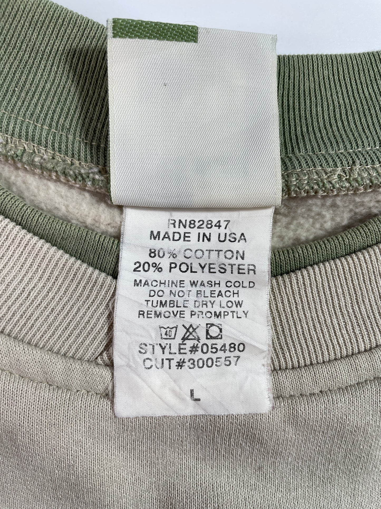 90's WOLF Made in USA Size L Vintage Animal Sweat-Shirt / E2841S