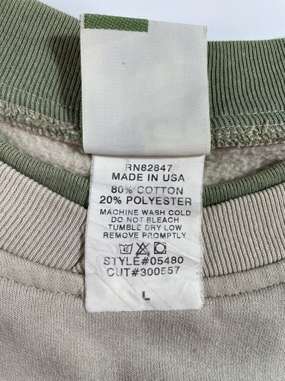 90's WOLF Made in USA Size L Vintage Animal Sweat-Shirt / E2841S