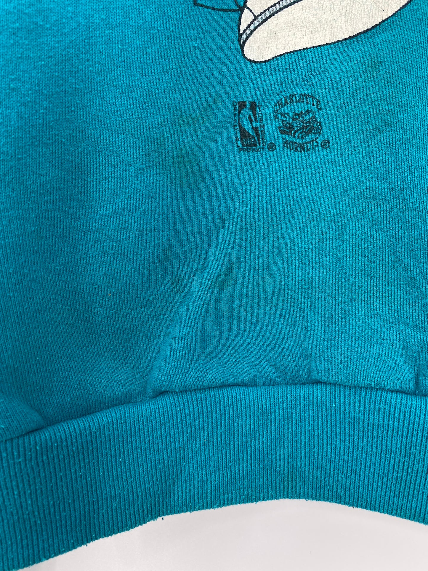 1993' NORTH CAROLINA CHARLOTTE HORNETS Made in USA Size XL Vintage NBA Sweat-shirt / K6153