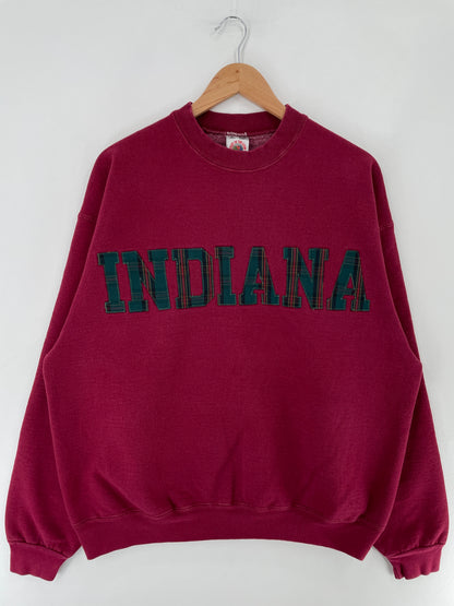 90's INDIANA Made in USA Size XL Vintage College Sweat-shirt / E5779S