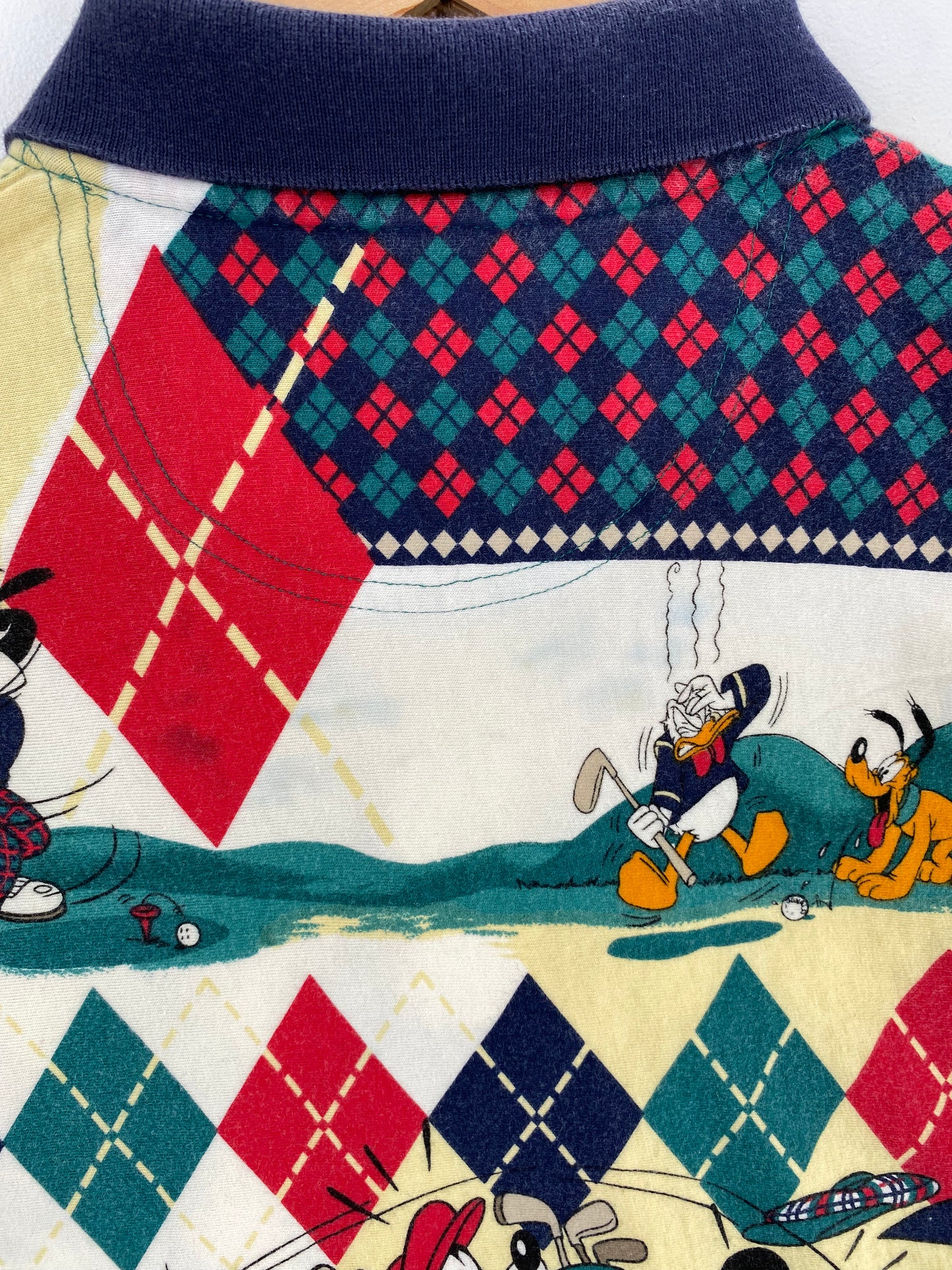 00' DISNEY MICKEY PLUTO Size L Vintage T-Shirts / A586