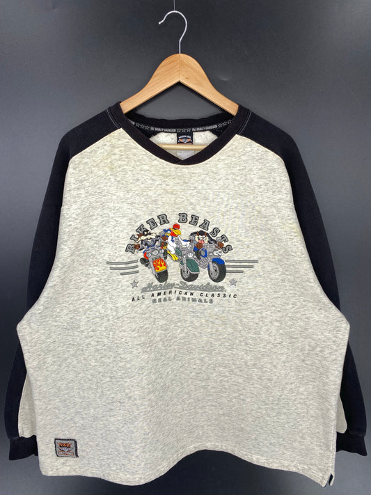 2000 HARLEY DAVIDSON x Looney Tunes Size XXL Vintage Sweat-Shirt / K7779