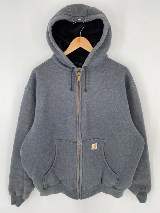 Vintage CARHARTT Size L Zip-up Hoodie Sweat-Shirt / K8499