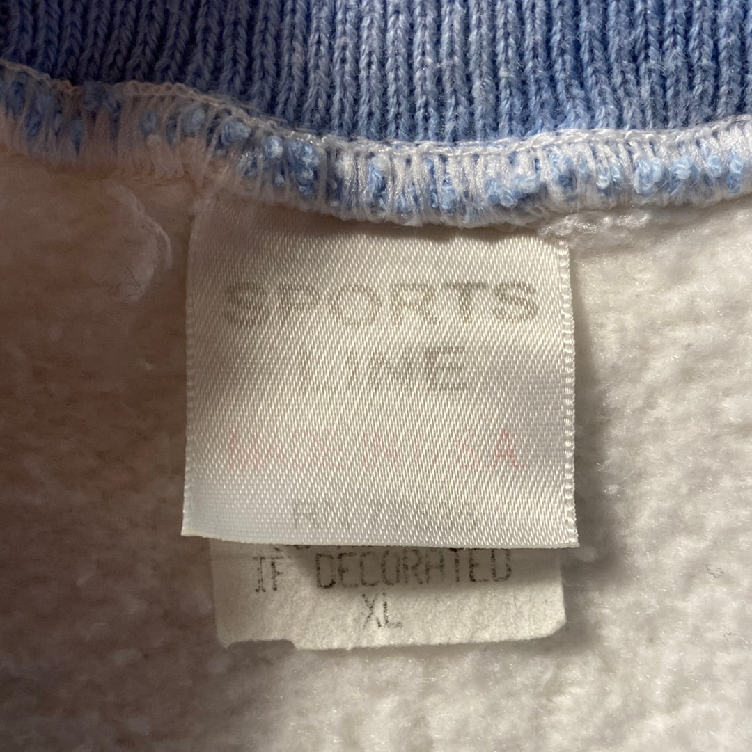90's UNIVERSITY OF NORTH CAROLINA Made in USA Size XL College Sweat-shirt / E758