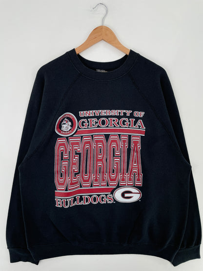 90's GEORGIA BULLDOGS Made in USA Size XXL Vintage College Sweat-shirt / E1299S
