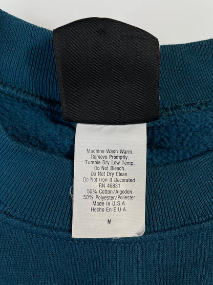 90's WISCONSIN DELLS WOLF Made in USA Size M Vintage Animal Sweat-Shirt / E48