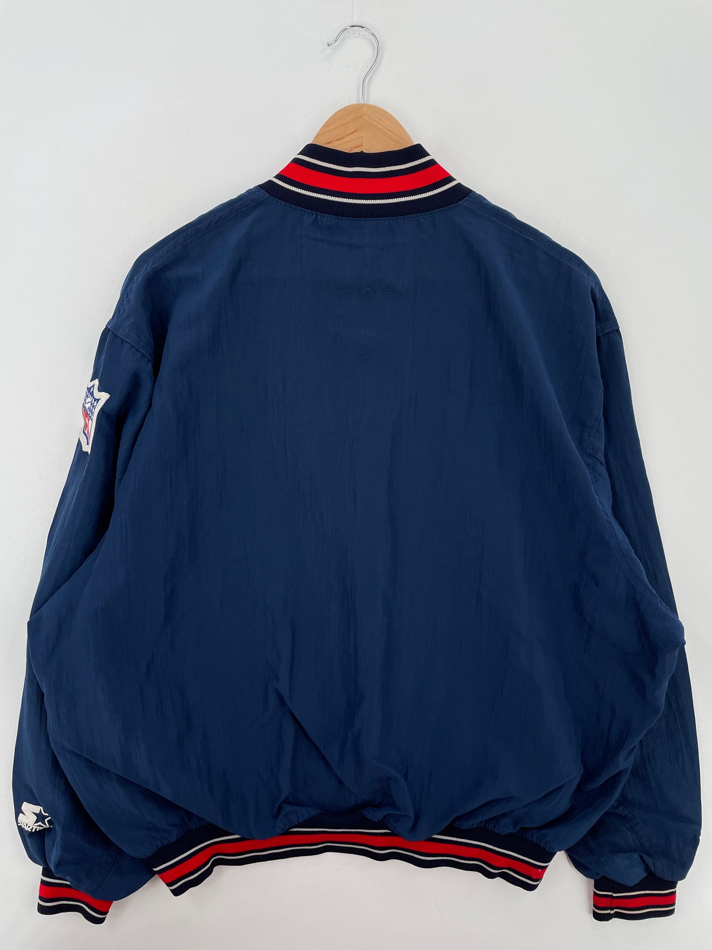 90's STARTER x NEW ENGLAND PATRIOTS Made in USA Size XL Vintage NFL Nylon Jacket / A6837