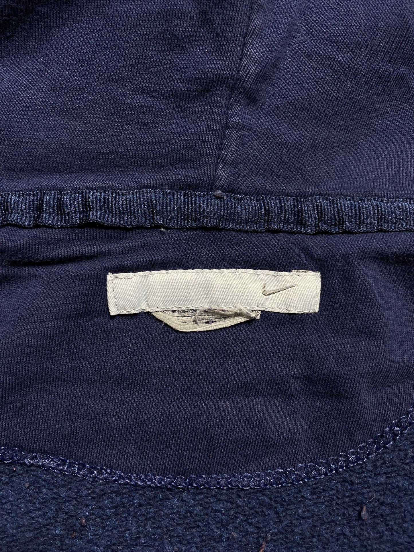 00’ NIKE MINI SWOOSH Size No Tag(approx.XL) Vintage Hoodie Half Zip-up Sweat-shirt/ K7942