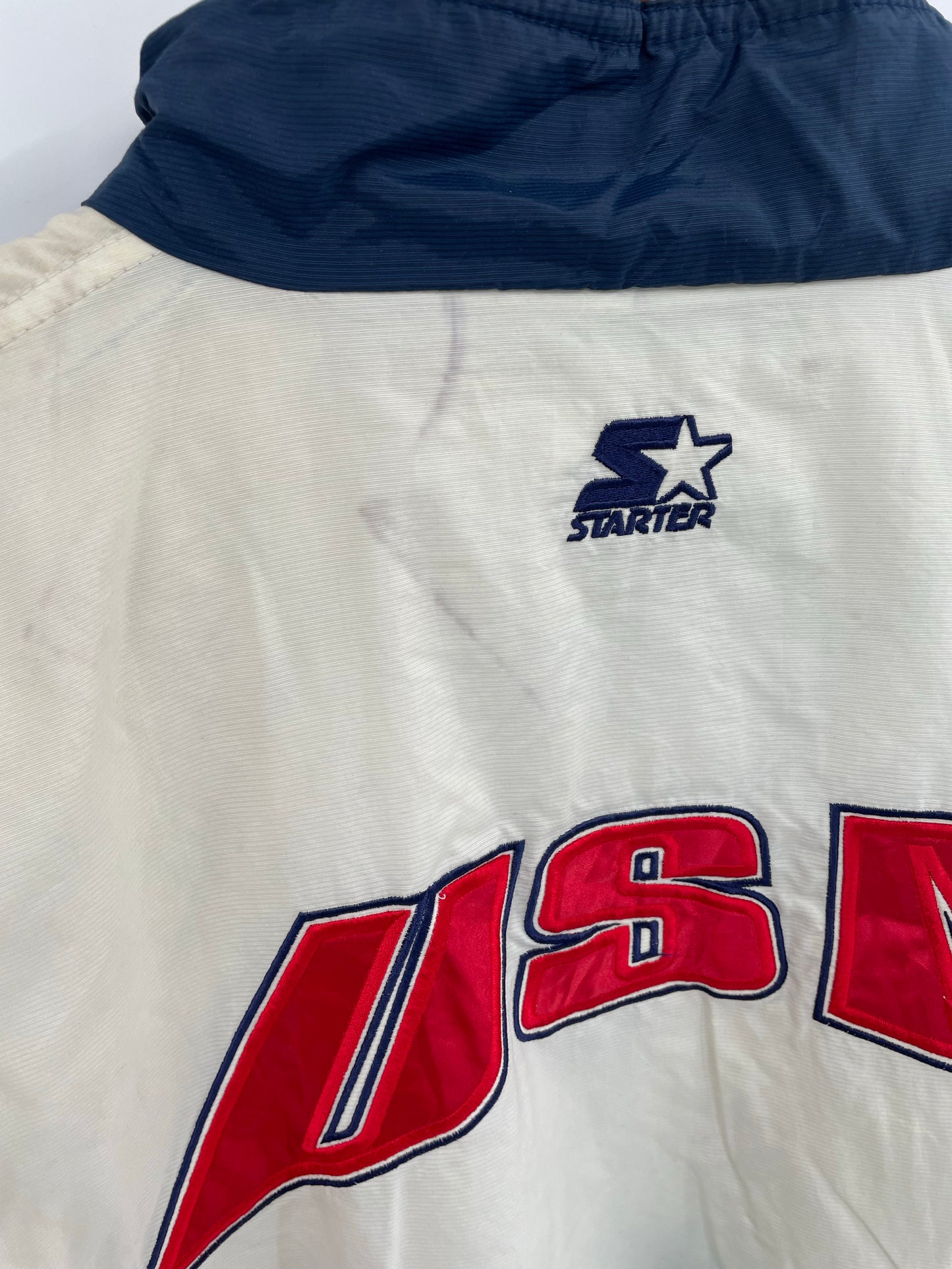 1996 ATLANTA OLYMPIC TEAM USA x STARTER Size L Vintage padded NFL Nylon Jacket / K6272