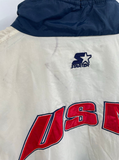 1996 ATLANTA OLYMPIC TEAM USA x STARTER Size L Vintage padded NFL Nylon Jacket / K6272