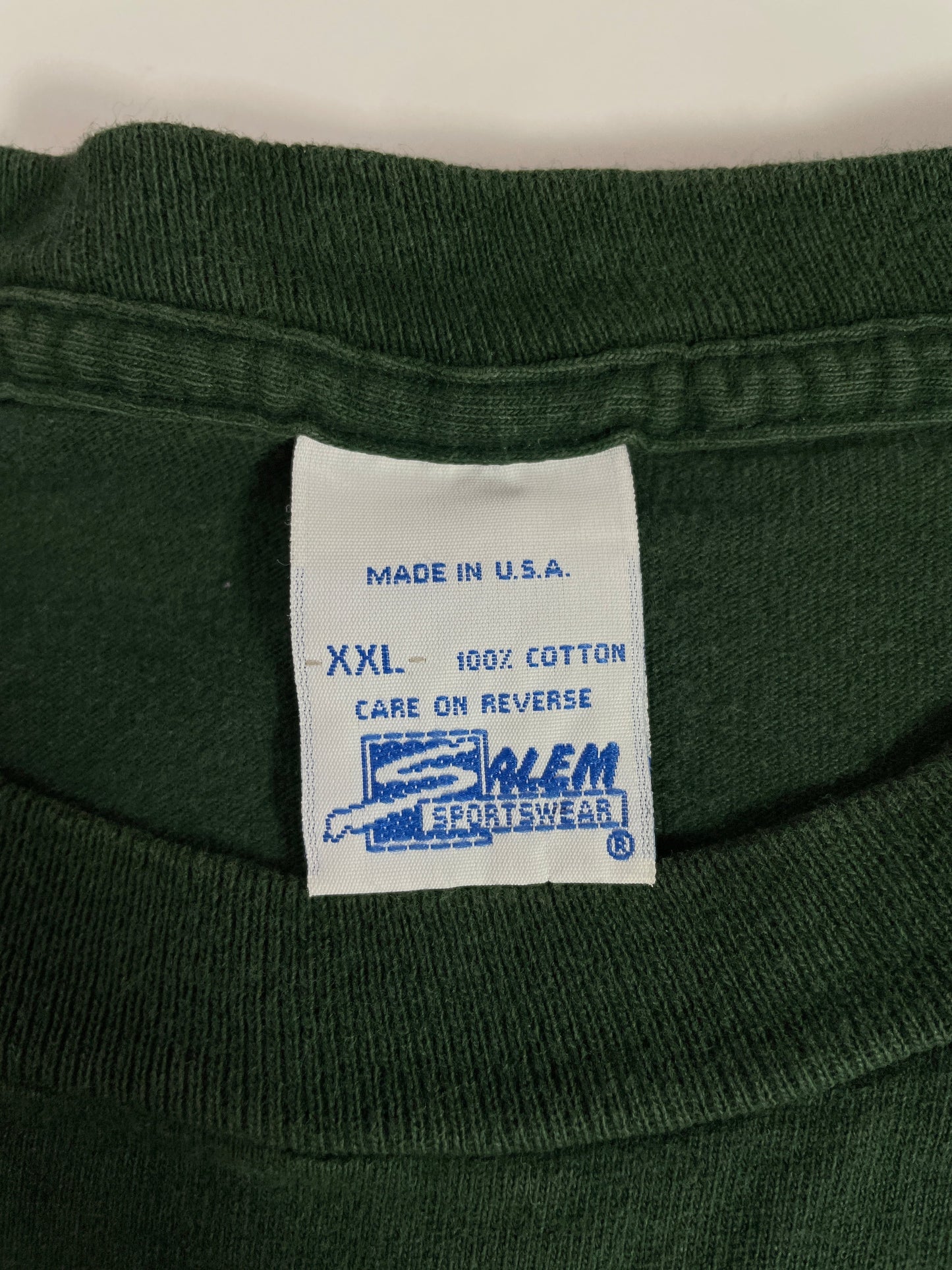 1995 SALEM x GREEN BAY PACKERS Made in USA Size XXL Vintage NFL T-shirt / E6422T