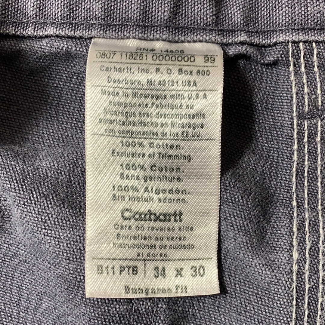 Vintage CARHARTT Size W33xL28 Duck Pants / K8062
