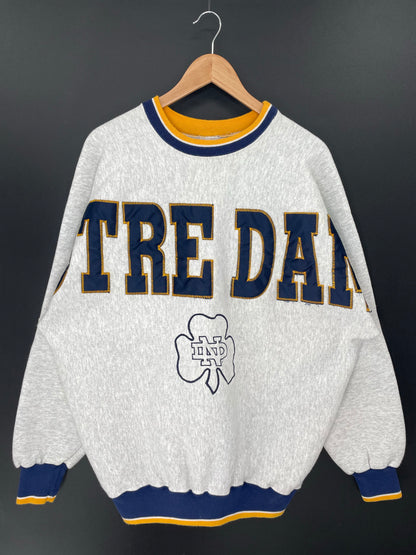 90’s UNIVERSITY OF NORTRE DUME Size XL College Sweat-Shirt / K8573