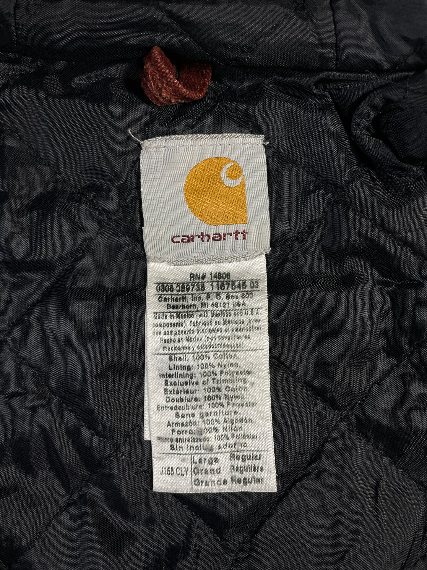 Vintage CARHARTT Size L Hoodie Duck Jacket / A7297