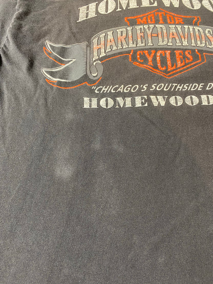 1987 HARLEY DAVIDSON Made in USA Size L Vintage T-Shirt / K4313