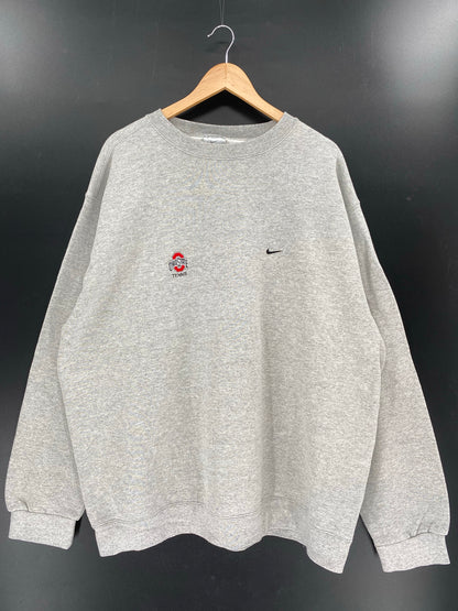 90’s NIKE Mini Swoosh OHIO STATE Made in USA Size XXL Vintage Sweat-Shirt / K6106