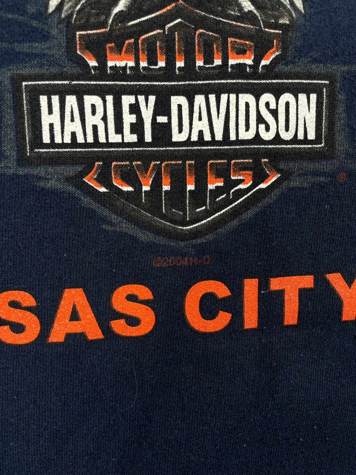 2004 HARLEY DAVIDSON KANSAS CITY Size XXXL Vintage Sweat-Shirt / A8566