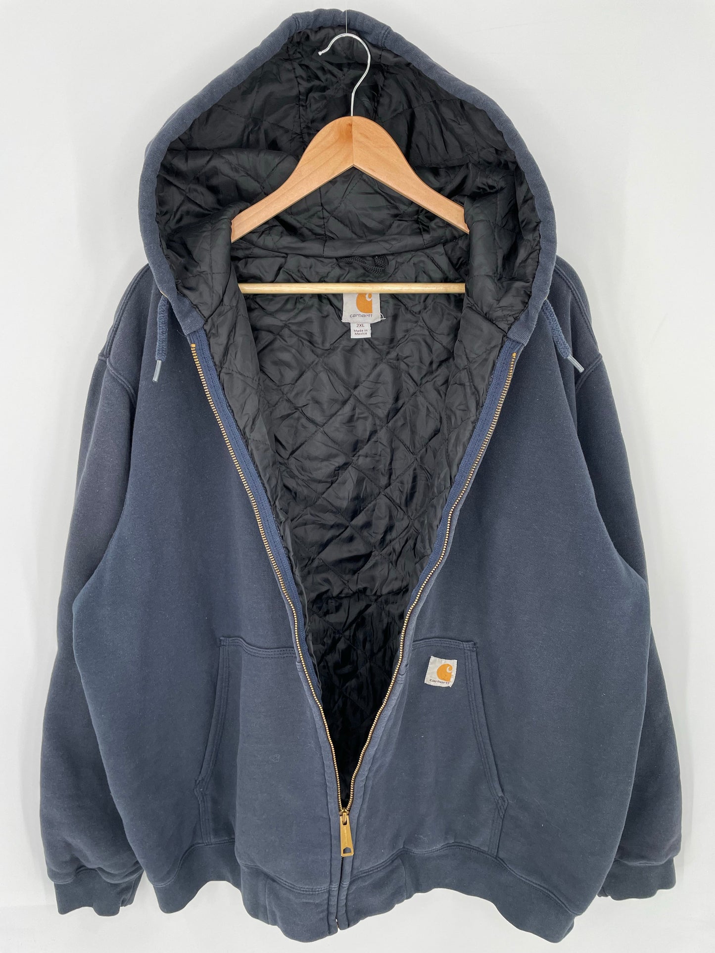 Vintage CARHARTT Size XXL Zip-up Hoodie Sweat-Shirt / A8890