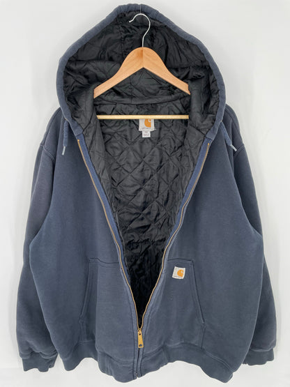 Vintage CARHARTT Size XXL Zip-up Hoodie Sweat-Shirt / A8890