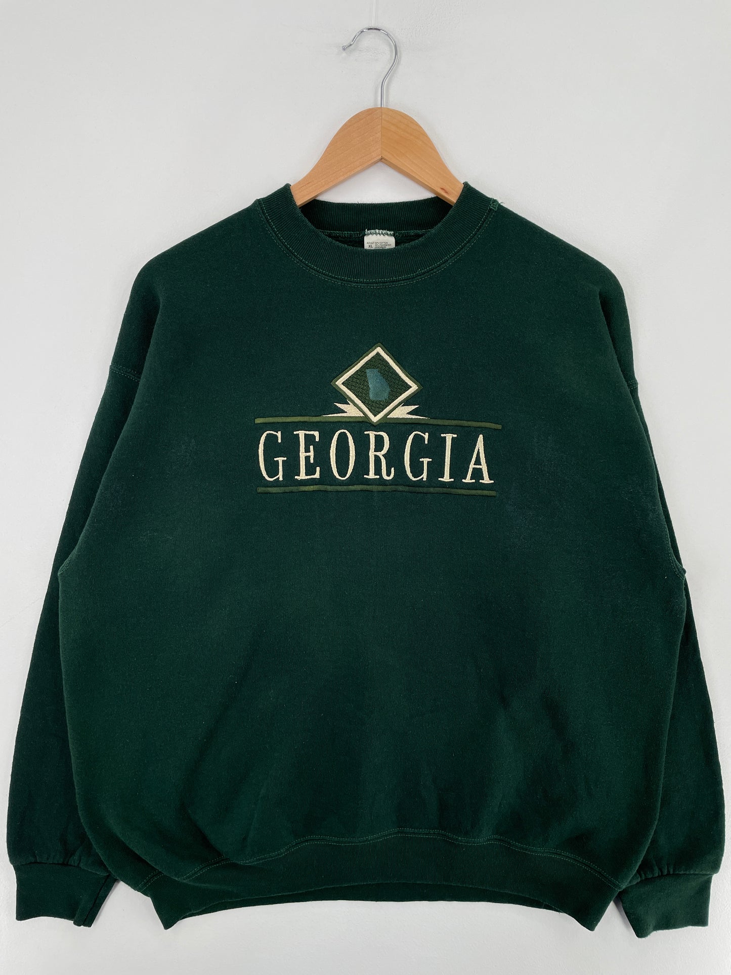00' GEORGIA Size XL Vintage College Sweat-shirt / E2591S