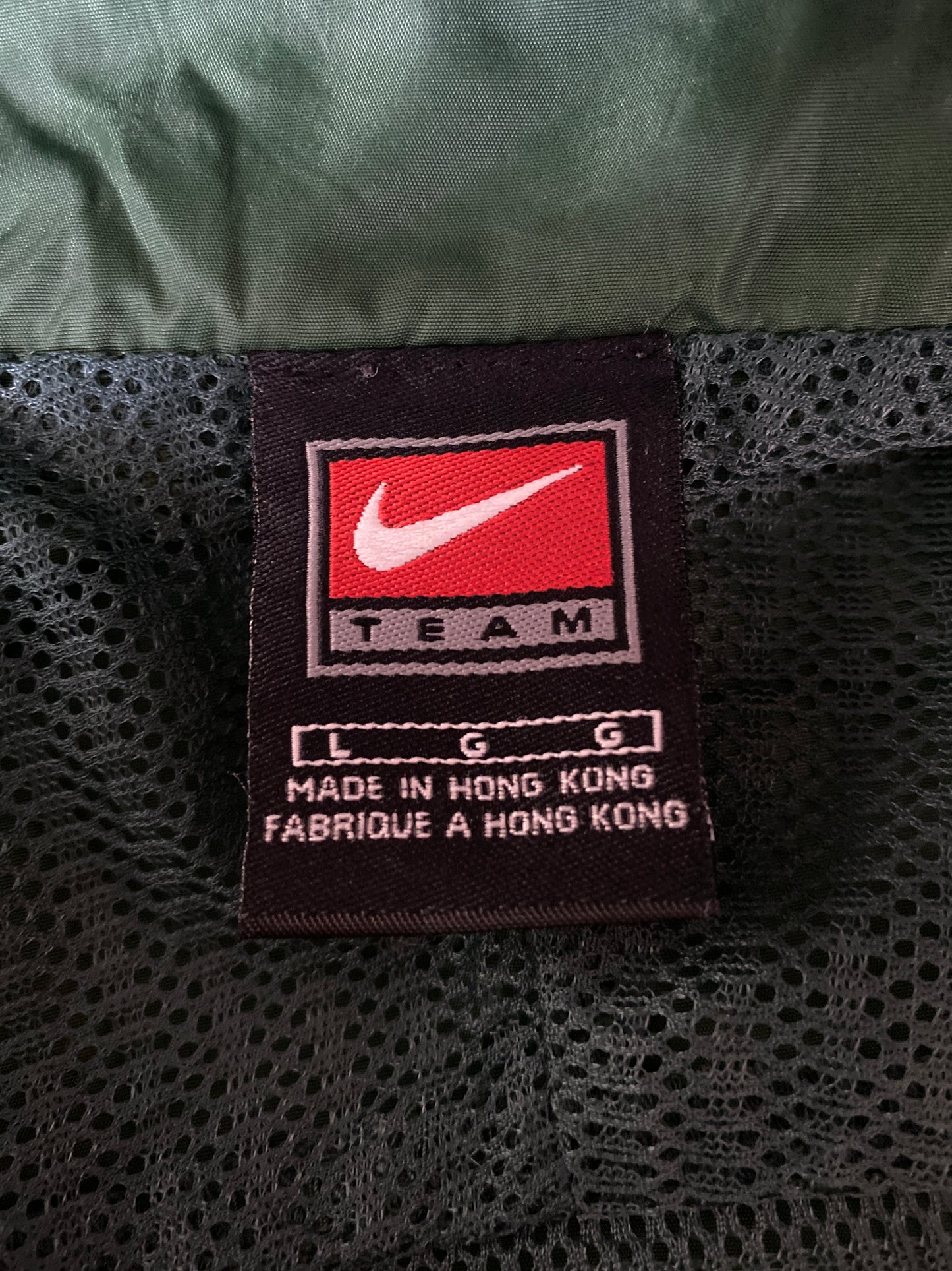 00’ NIKE Size L Vintage Nylon Hoodie Jacket/ k2313