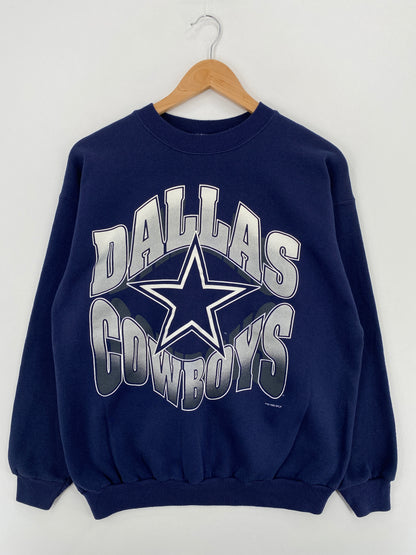 90's DALLAS COWBOYS Size L Vintage NFL Sweat - Shirt/ A5895