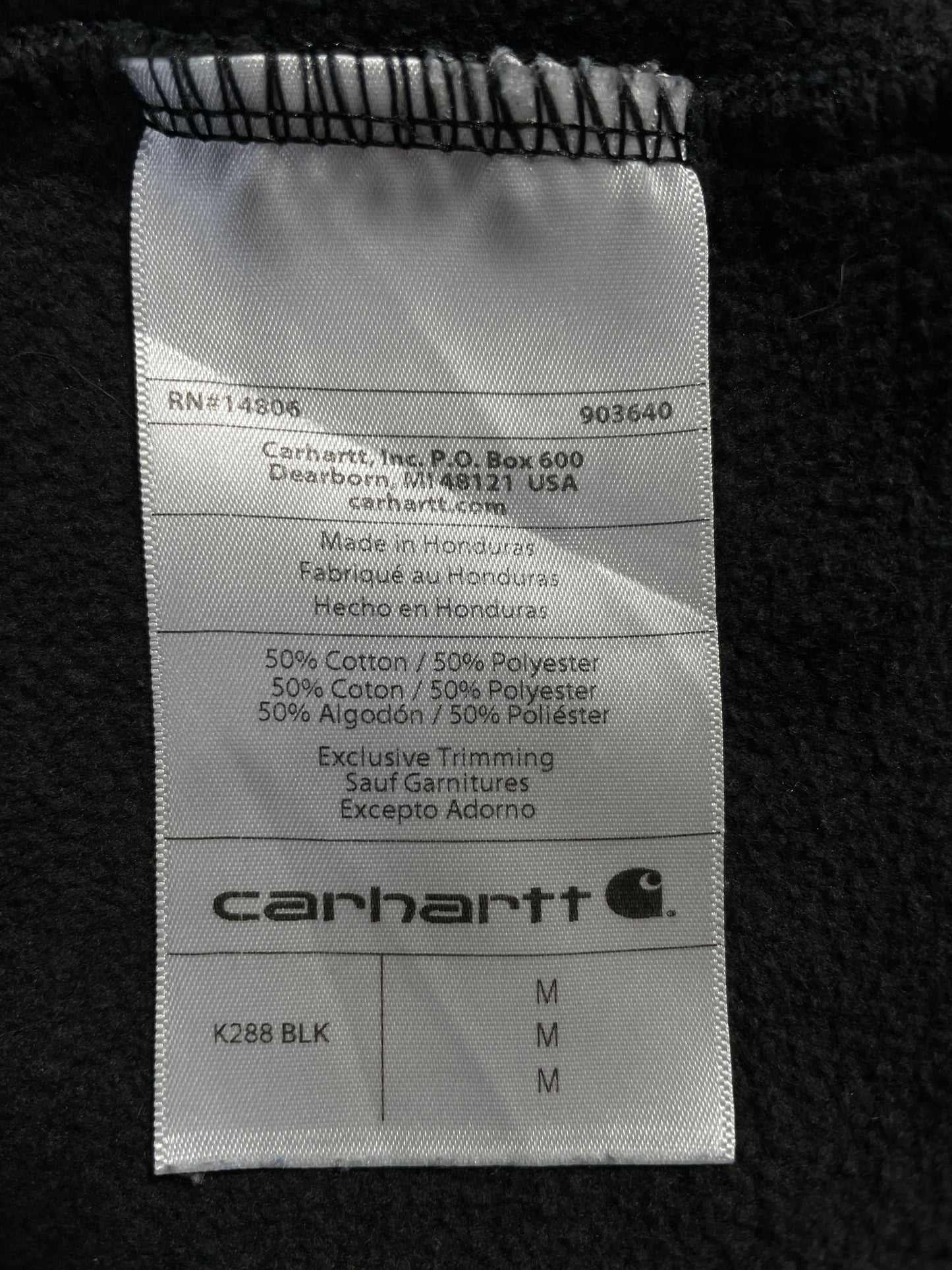 Vintage CARHARTT Size M Hoodie Sweat-Shirt / E6745S
