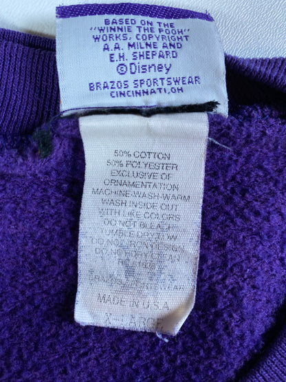 00’ DISNEY WINNIE THE POOH Made in USA Size XL Vintage Sweat-shirt / E3008S