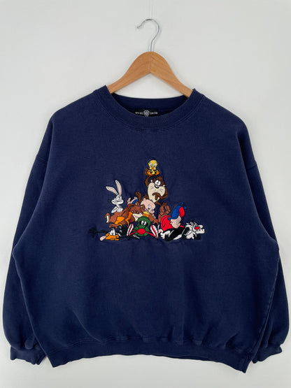 1995 LOONEY TUNES Size L Vintage Sweat-Shirt / A8912