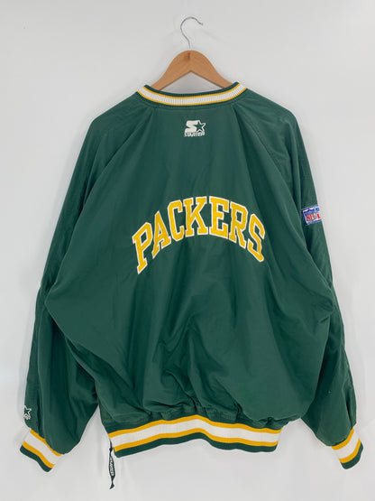90's STARTER PACKERS Size XL Vintage NFL Nylon Jacket  / K4722