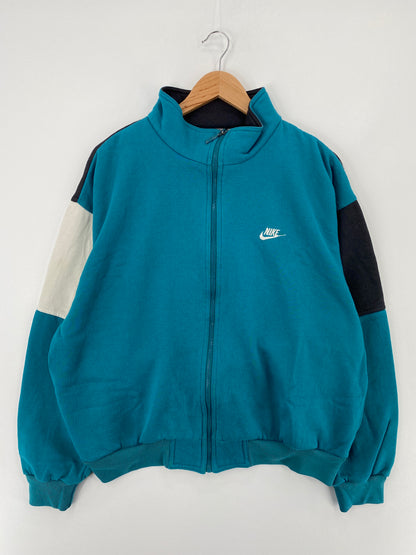 90’s NIKE Silver Tag Size No Tag(Approx.M-L) Vintage Zip-up Sweat-shirt / A9892