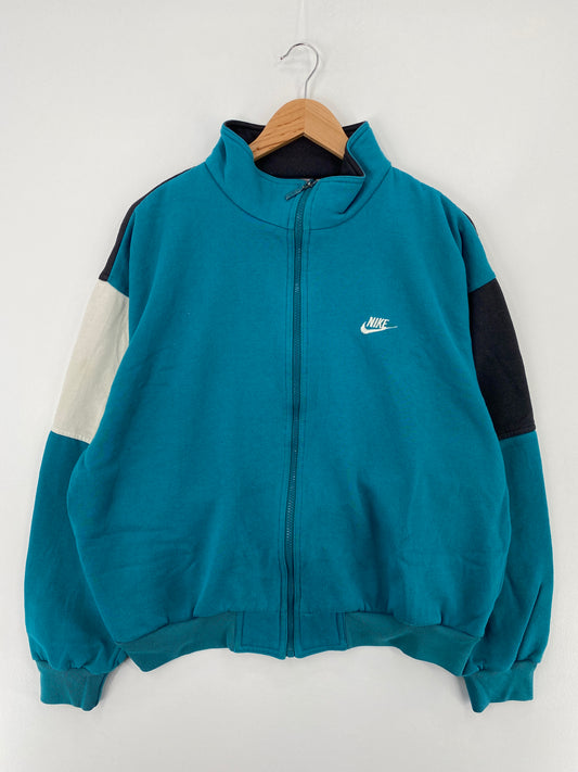 90’s NIKE Silver Tag Size No Tag(Approx.M-L) Vintage Zip-up Sweat-shirt / A9892
