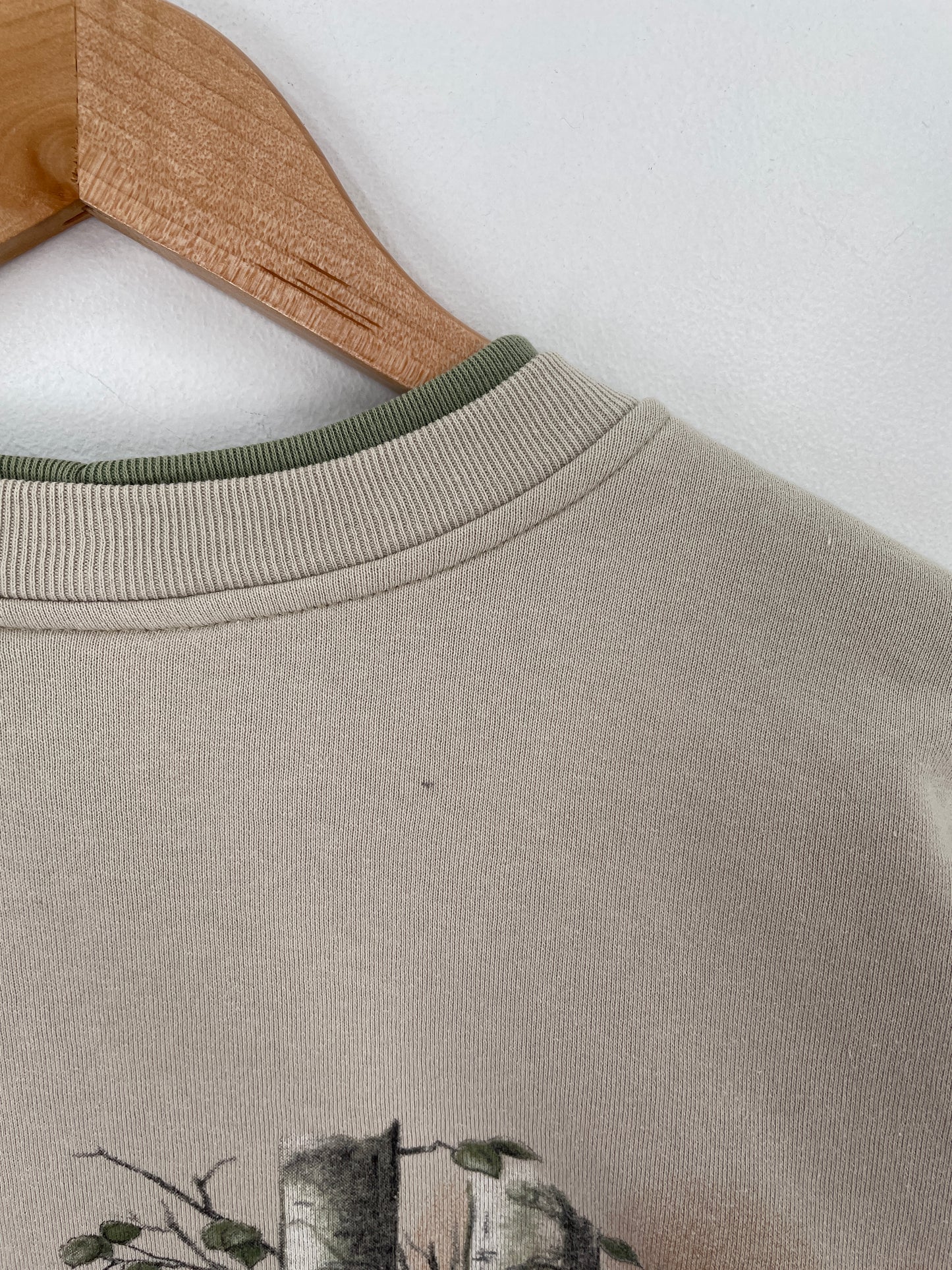 90's WOLF Made in USA Size L Vintage Animal Sweat-Shirt / E2841S