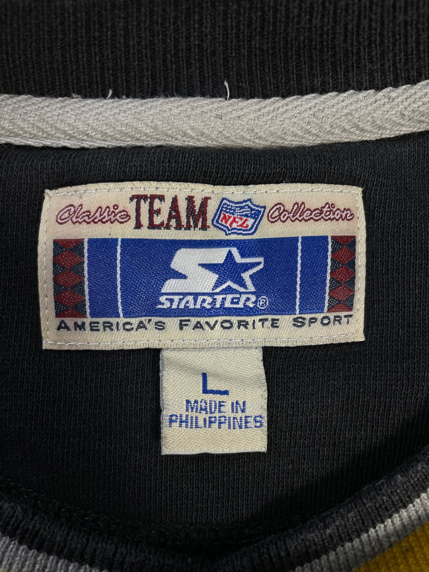 Vintage STARTER x PITTSBURGH STEELERS Size L NFL Sweat-Shirt / A9467
