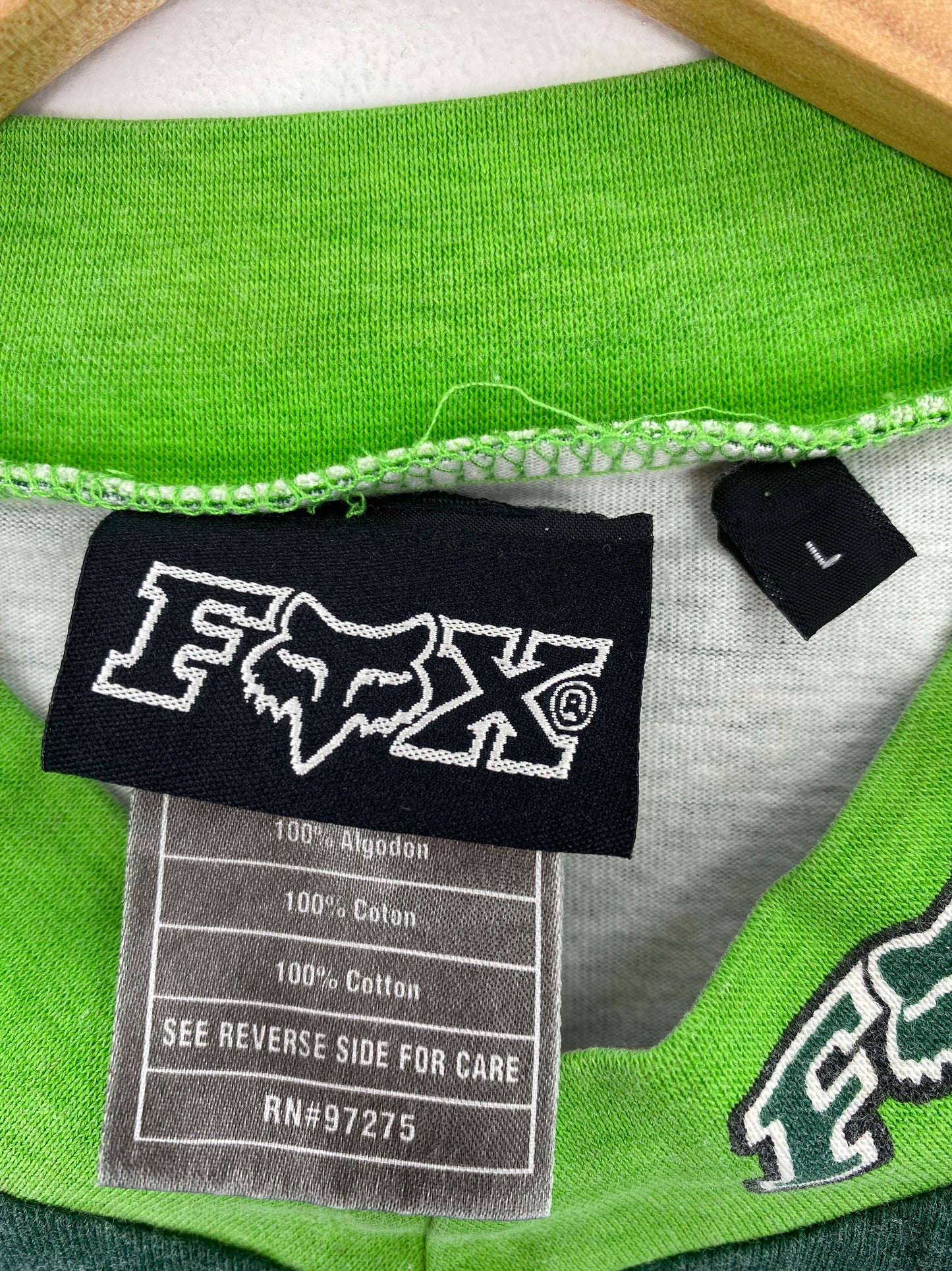 00' FOX RACING Size L Vintage Racing Long Sleeve T-Shirt / A5002