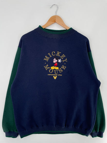 90's DISNEY MICKEY Size XL Vintage Sweat-Shirt / E5218S