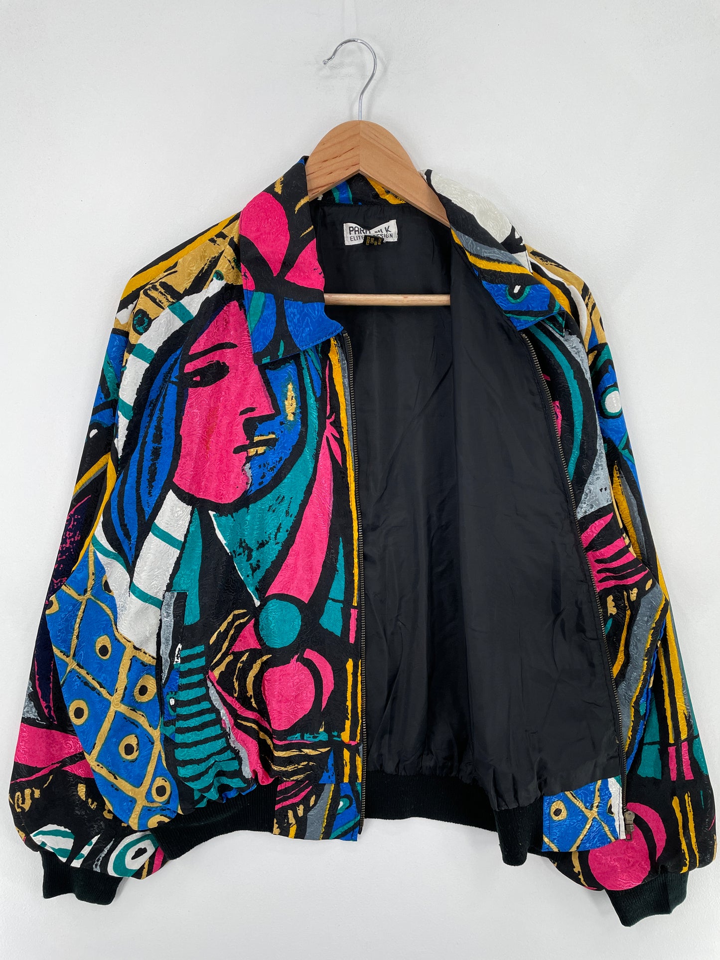 Vintage PARA-SILK Size Approx.XL Silk Jacket / E760