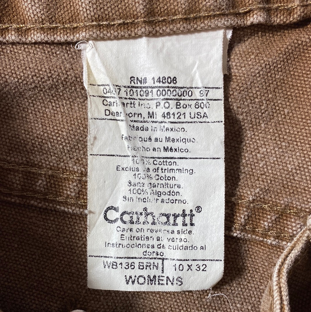 Vintage CARHARTT Size W32xL30.5 Double Knee Duck Pants / K8208