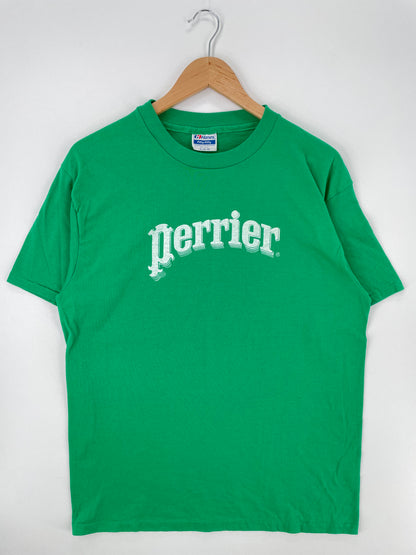 90’s PERRIER Made in USA Size XL Vintage T-Shirt / A931