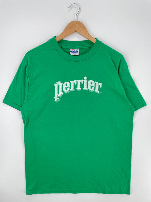90’s PERRIER Made in USA Size XL Vintage T-Shirt / A931