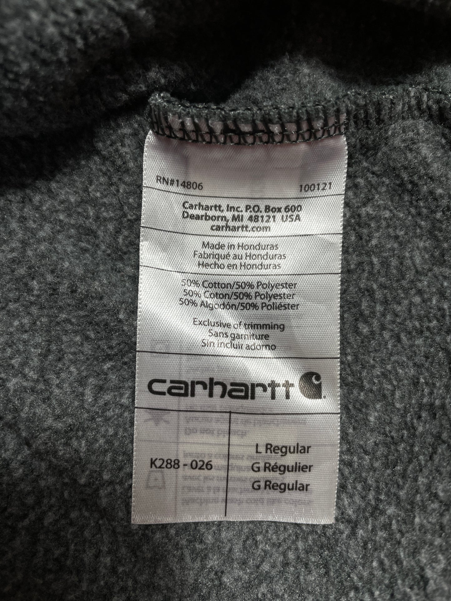 Vintage CARHARTT Size L Hoodie Sweat Shirt / E1262S