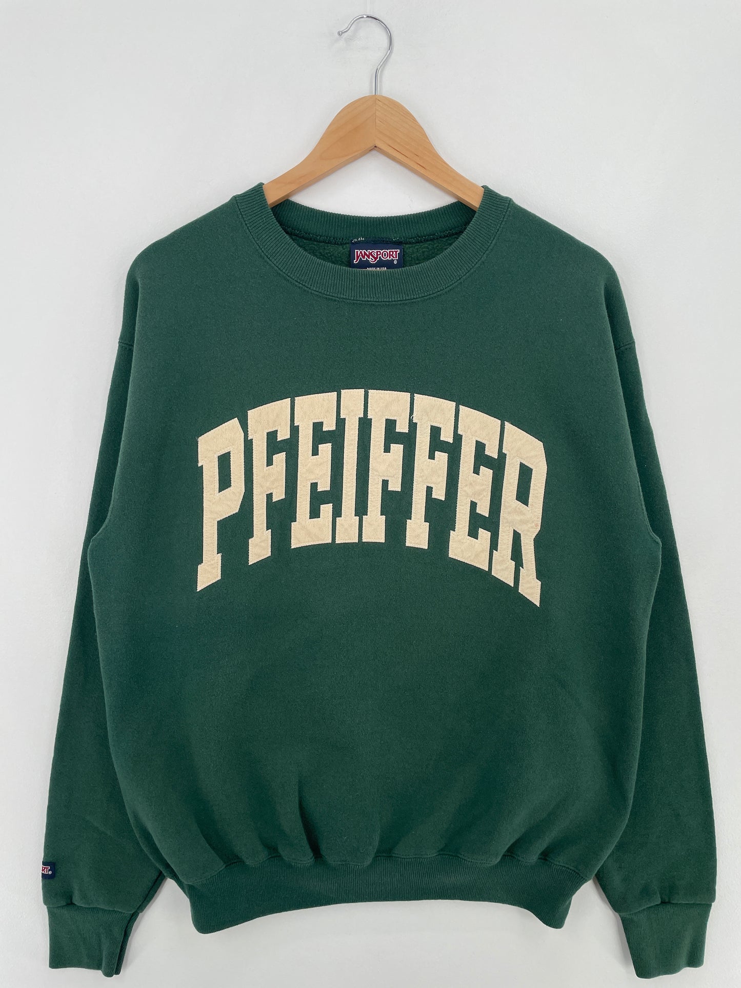 90's PFEIFFER Made in USA Size M Vintage College Sweat-shirt / E1224