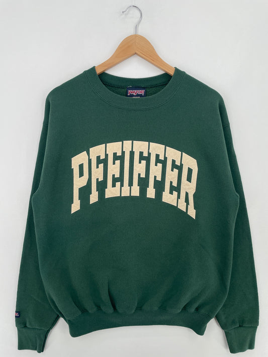 90's PFEIFFER Made in USA Size M Vintage College Sweat-shirt / E1224