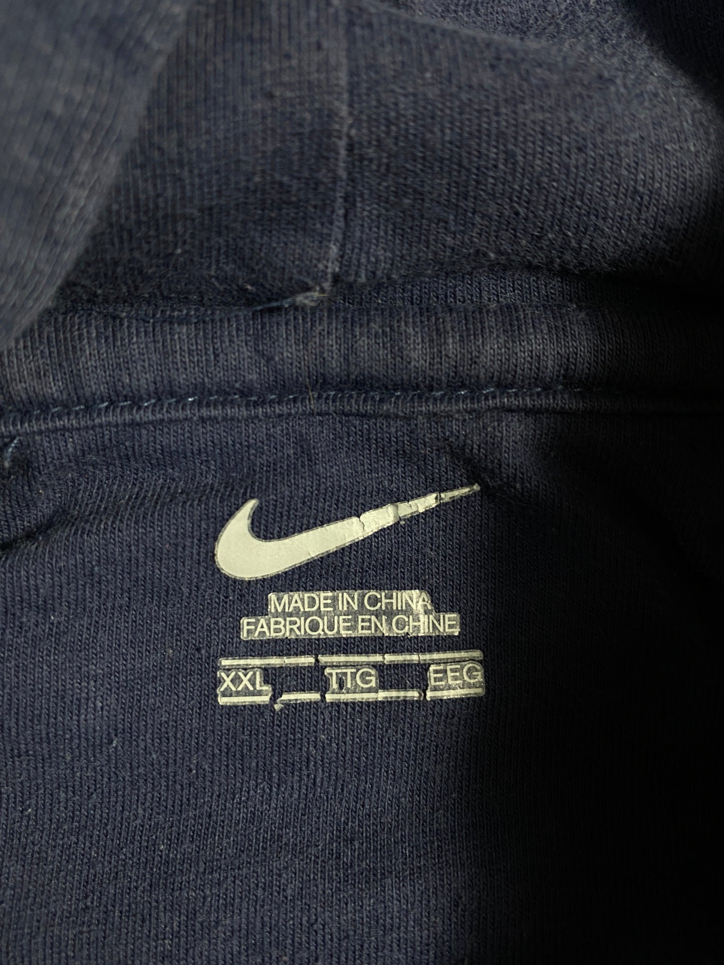 Vintage NIKE x ILLINOIS Size XXL College Hoodie Sweat-Shirt / A8232